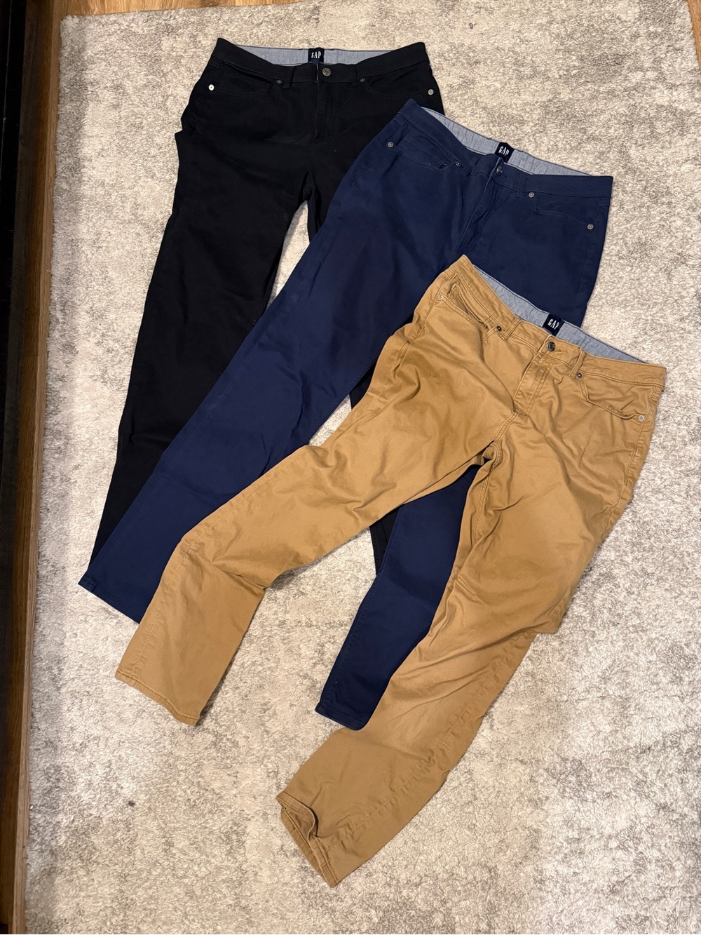 Gap chinos, three pairs - 36/34